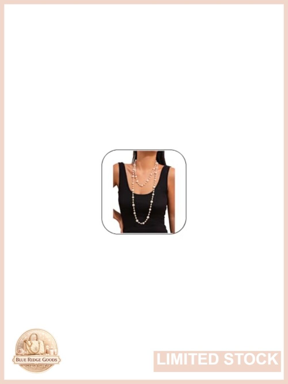 Long Layered Pearl Chain Necklace Camellia Pendant Women Jewelry